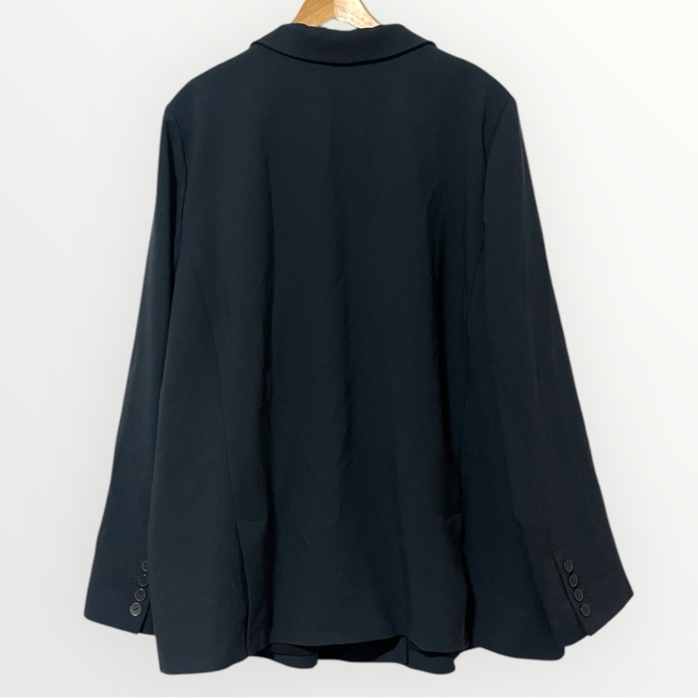 NWT Anthropologie Maeve Double-Breasted Blazer 26W Black - Picture 4 of 7